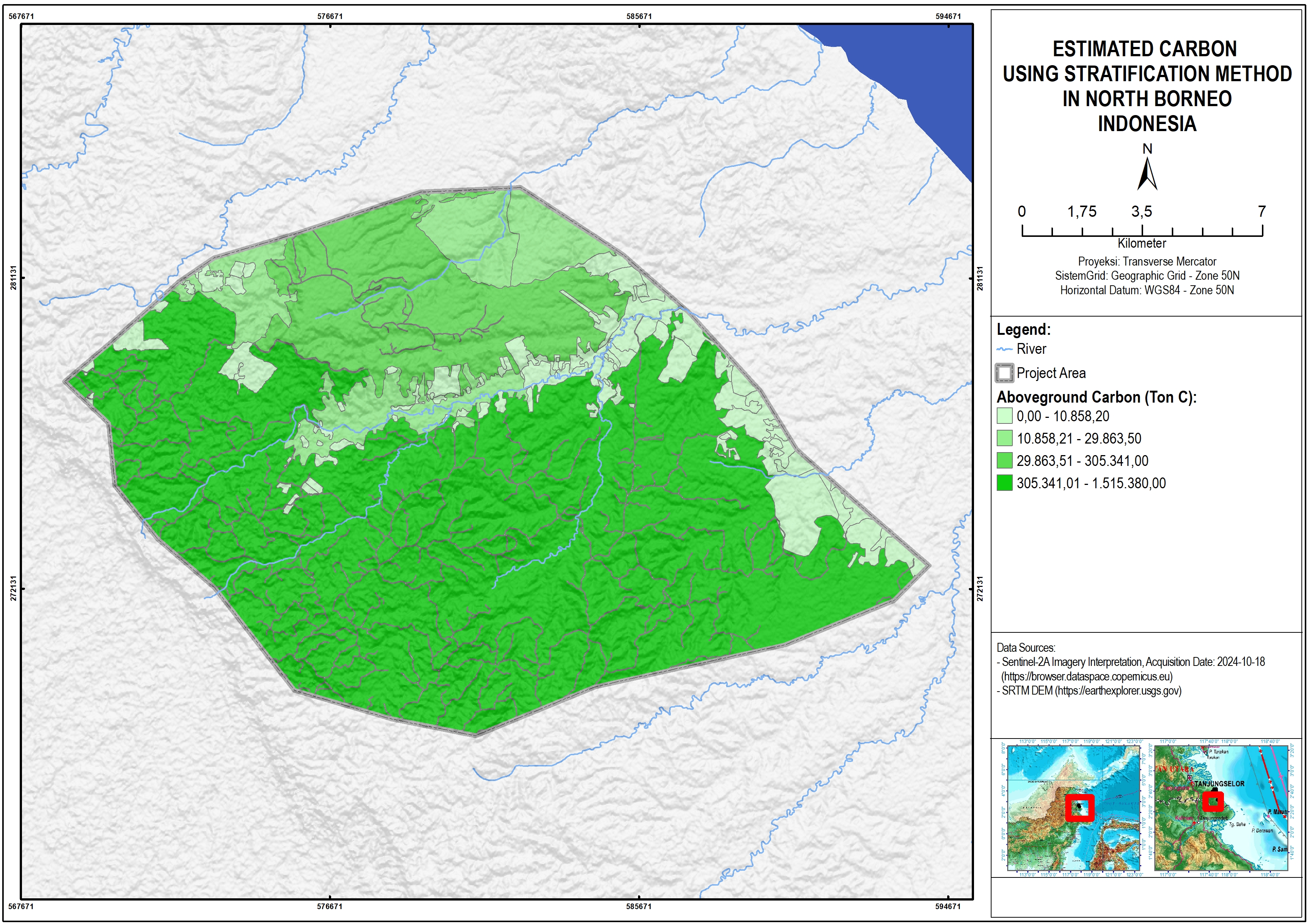 Above Ground Carbon Stock Estimation